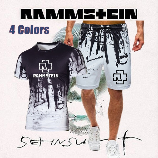 Survêtements d'été pour hommes Hauts à manches courtes confortables Personnalité pour hommes Costume court décontracté Hip Hop Cool Fitness T-shirts