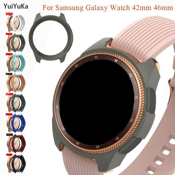 YuiYuKa Silicone Screen Protector Case For Samsung Galaxy Watch 42mm 46mm Gear S3 Protective Shell for Gear S3 Frontier Watch Accessories Cover Matron Inn
