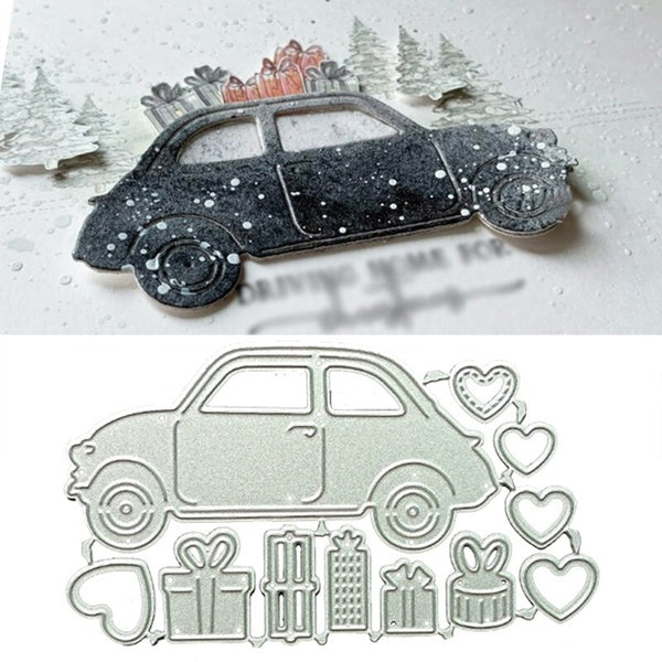 Car Gifts Metal Cutting Dies Stencils for Truck Scrapbooking Die Cuts Paper Card Making Craft Dies Cut Die