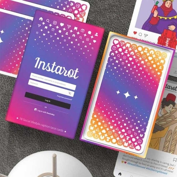 12x7 cm InsTarot A 78-Card Social Lifestyle Caption Tarot Deck Card Games No Manual