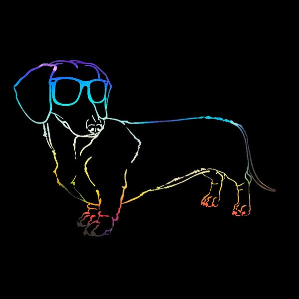 2PCS Set 17cm Dachshund Dog Funny Vinyl Decal Sticker Car Bumper Sticker Car Stickers Decal Decor Home Decoration Car Sticker