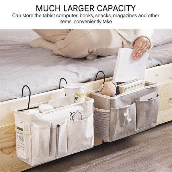 Bedside Hanging Storage Bag Dormitory Phone Book Magazine Storage Organizer Basket