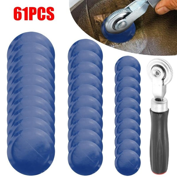 Universal 32mm 42mm 58mm Tire Repair Rubber Patch Glues Tool Tyre Patching Repair with Roller