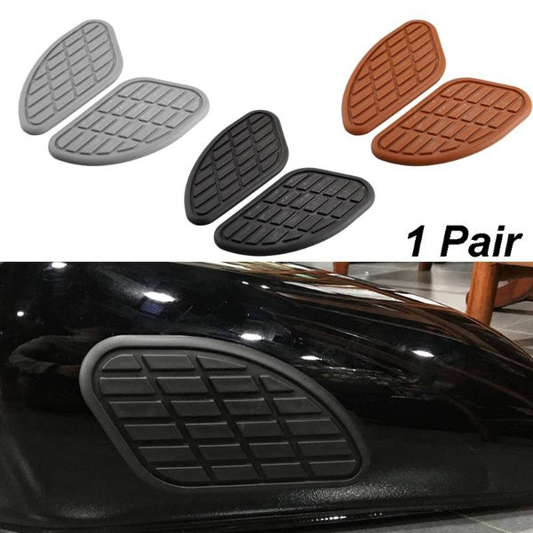 1 Pair Fuel Tank Protector Rubber Oil Gas Tank Pad Side Panels Sticker for Motorcycle