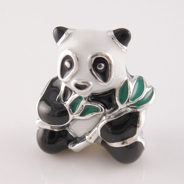 Perle de charme panda mignon en argent sterling 925 pour bracelet européen