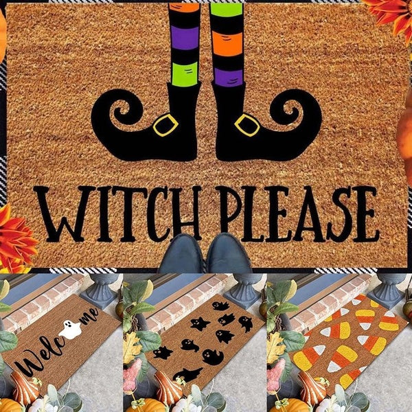 Halloween Home Decoration Atmosphere Mat Entrance Door Mat Kitchen Clown Floor Mat Entrance Mat