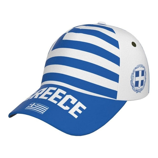 Casquette de Baseball patriotique de football grec, drapeau grec, chapeau de Golf imprimé en 3D, réglable en plein air pour hommes et femmes, chapeau