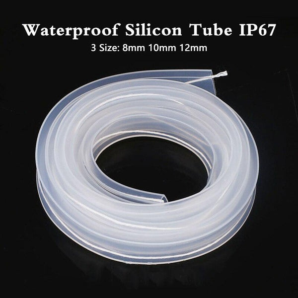 Tube en silicone Transparent de 5 mètres, tuyau étanche IP67 pour led 8mm 10mm 12mm pour 5050 3528 5630 ws2801 ws2811 ws2812b ws2815 ws2813 bande lum