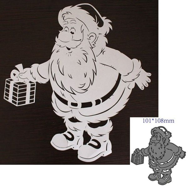 Christmas Santa Claus Gifts Metal Cutting Dies Stencils for DIY Scrapbooking Paper Card Craft Dies Embossing Die Cuts