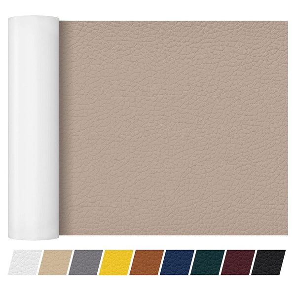 2 pcs Leather Repair Patch Tape 8"×12" Furniture Leather Strong Self Adhesive Tape for Sofas Couch Car Seats Cabinets Bags Jackets Anti Scratch Patch