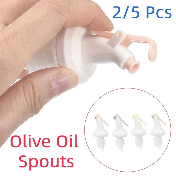 2-5Pcs Olive Oil Spouts Oil Dispenser Bottle Wine Spout Pourer Oil Pot Spout Kitchen Accessories