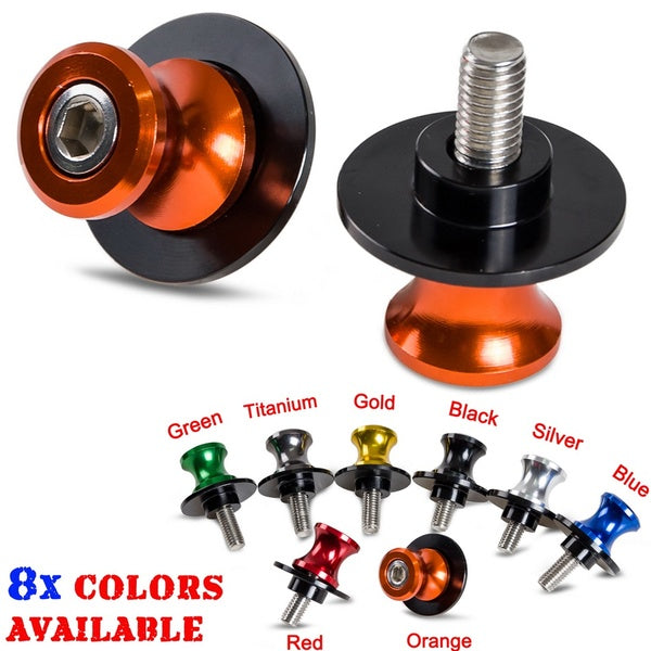 Swingarm Sliders Spools M10 For KAWASAKI Ninja ZX6R ZX7R ZX9R ZX10R ZX12R ZX14R Z1000 Z750 ZZR600 ZRX1100