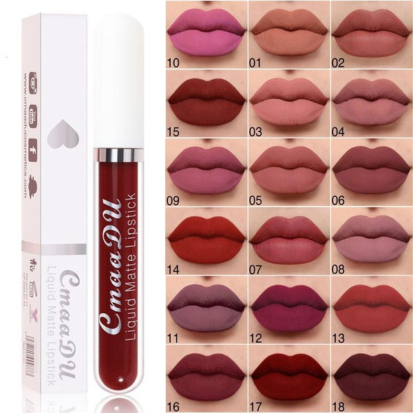 Waterproof Long Lasting Lip Glosses Matte Velvet Lipstick