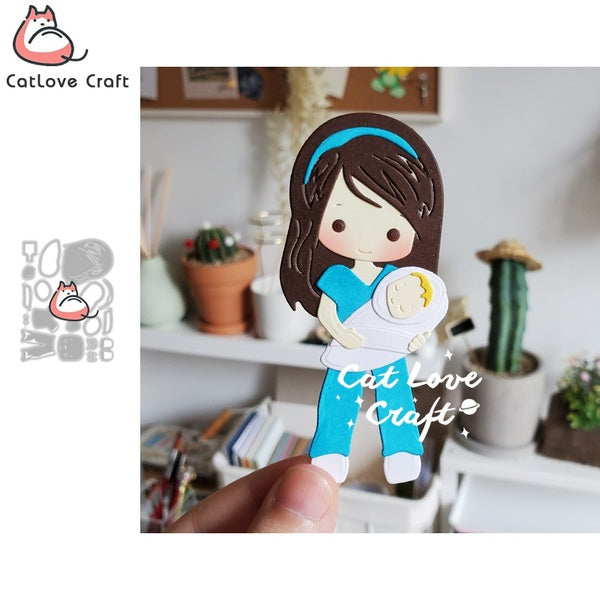 Catlove Midwife Nurse Metal Cutting Dies Scrapbooking Mold Stencil Die Cuts Card Making DIY Craft Embossing New Dies For 2020