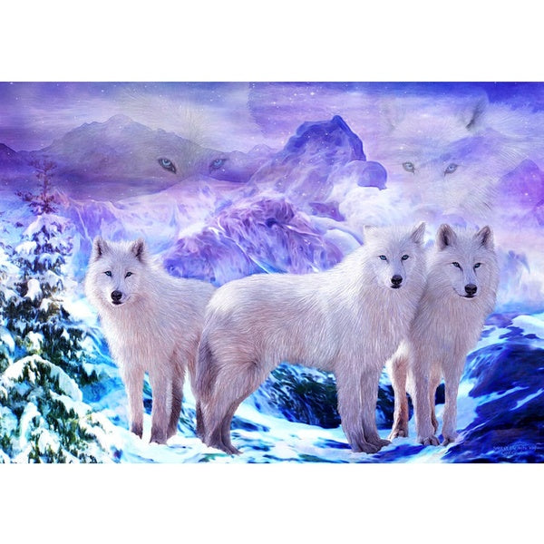 DIY 5D Diamond Painting Wolf by Number Kits Painting Cross Stitch Full Drill Crystal Rhinestone Embroidery Pictures Arts Craft for Home Wall Decor Gi