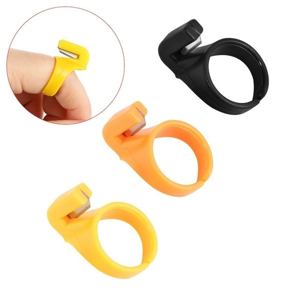 10-3pcs Set Finger Blade Needle Craft Home Plastic Thimble Sewing Ring Thread Cutter DIY Household Sewing Machine Accessory