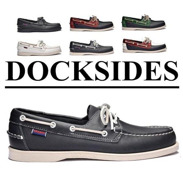 SEBAGO Chaussure Bateau Homme Handmade Casual Véritable Cuir Hommes Appartements, Cuir Hommes Mocassins, Hommes Mocassin, Hommes Chaussures de Condui