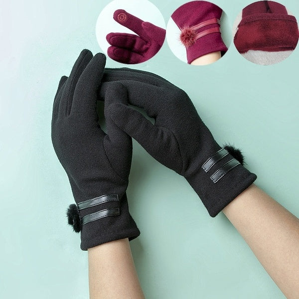 Hiver femme écran tactile gants pour Fitness femmes téléphone tactile plein écran doigt extérieur poignet mitaines gants chauffants