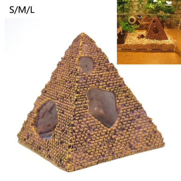 Easter Island Egyptian Pyramids Stone Cave Ornament Fish Tank Aquarium Decoration Terrarium Reptile Tank Aquarium Accessories