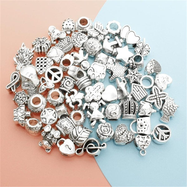 30pcs Big Hole Round Carved Spacer Beads Hair Braid Tube Hollow Hair Dread Bead Dreadlock Cuffs Jewelry Decoration Accessories