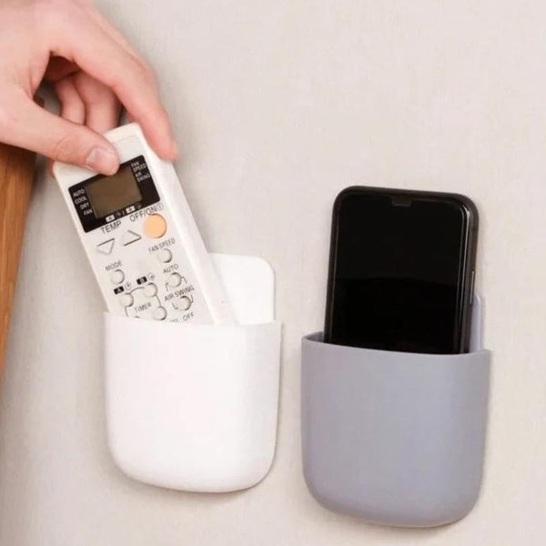 Mini boîte de rangement murale, organisateur de rangement de télécommande, étui pour prise de téléphone portable, support de stockage, étagère de con
