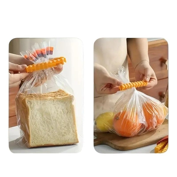 1-12pcs,French Fries Sealing Clip, Milk Powder Snack Clip, Moisture-proof Household Sealing Strip, Plastic Bag Supplies, Fresh-keeping Clip,Sealing C