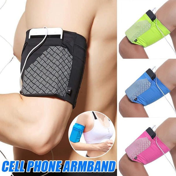 Brassard de téléphone portable universel pour femmes et hommes étire le manchon de brassard de téléphone de sport pour la course, le fitness et les e