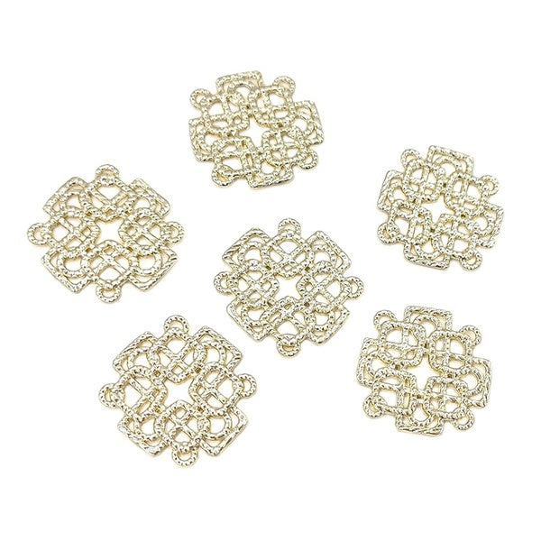 New 6 Pieces High Quality Zinc Alloy Chinese Knot Cane Shape Charms Pendants for DIY Earrings Necklace Jewelry Accessories