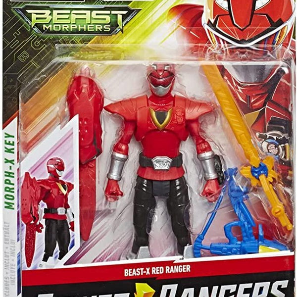 Power Rangers Beast Morphers Beast-X Red Ranger 15-cm Action Figure Toy Inspired by The Power Rangers TV Programme