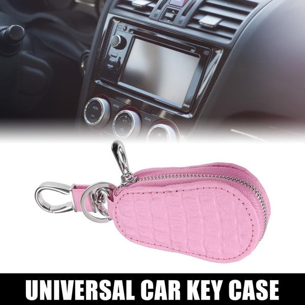 X AUTOHAUX 3,31"x2,13" Étui universel pour clé de voiture, coque de télécommande, porte-clés, fermeture éclair, sac protecteur, portefeuille, porte-c