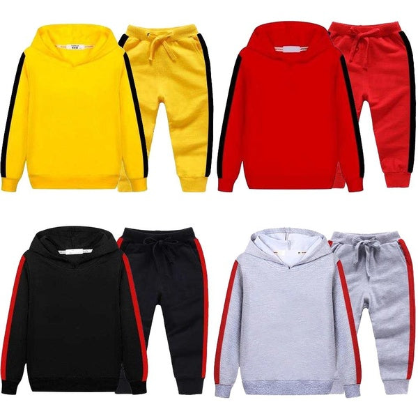 Fashion Cool Childrens Hoodie Clothes Sets Kids Hooded Sweatshirts + Pants for Boys and Girls