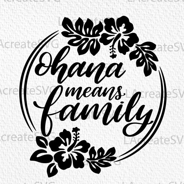 Set of 2 Ohana Means Family Vinyl Decal Sticker