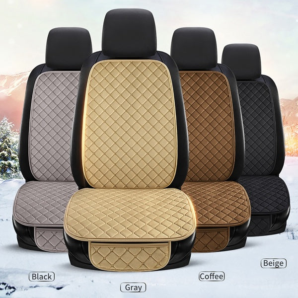 Universal Plush Car Seat Cover Winter Warm Auto Front Back Rear Backrest Seat Cushion Pad Interior Accessories Protector
