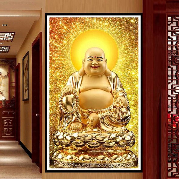 Maitreya Buddha 5D Diamond Painting Full Diamond Embroidery Living Room Office Home Decor Buddhism Diamond Cross Stitch Kits