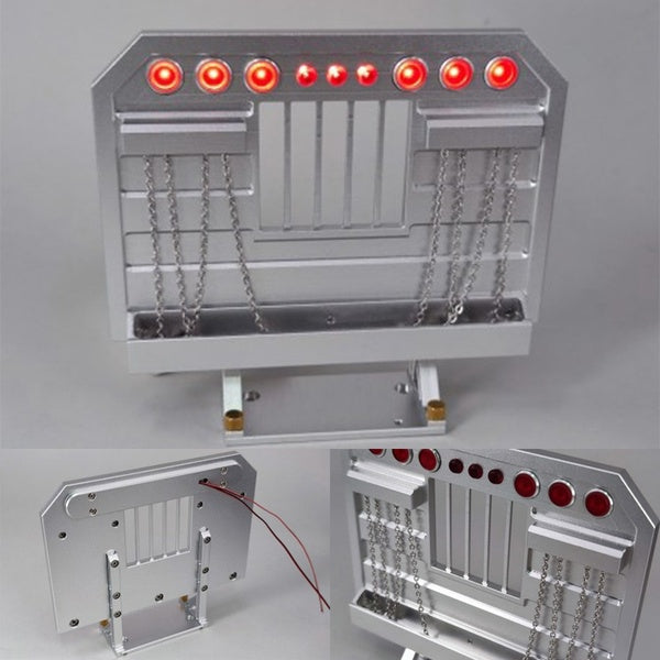 Aluminum Alloy Equipment Rack with Light Assembly for Remote Control Tamiya 1:14 King Grand Hauler Tractor Truck 56301