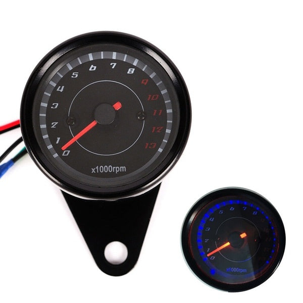 Universal Motorcycle Speedometer Tachometer Odometer Rev Counter 0-1000RPM