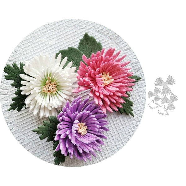 Daisy Flower Metal Cutting Dies Cut Stencils for Scrapbooking Album Decorative Embossing Paper Dies for Card Making