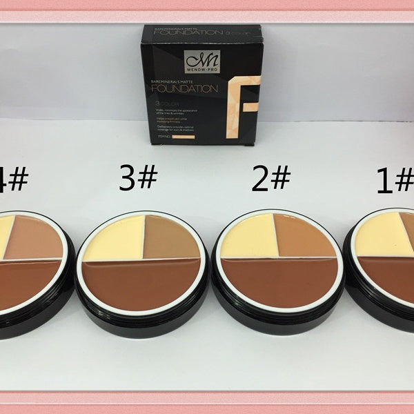 Health & Beauty 3 Colors Oil Control Facial Contour Face Foundation Makeup Palette Beauty Concealer Cream Dark Circles Cover Skin Care