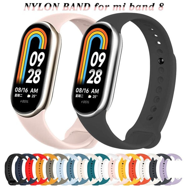 Sport Silicone Band for Mi Band 8 NFC Soft Accessories SmartWatch Wristband Strap Bracelet for Xiaomi MiBand 8