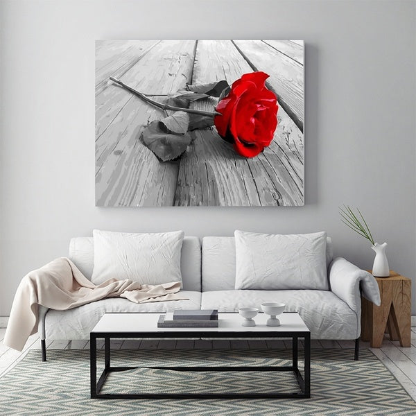 Canvas Painting Wall Art Pictures Home Decor Wall Poster Decoration for Living Room No Frame Prints Beautiful Rose on Canvas