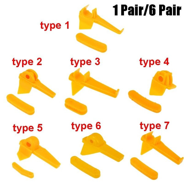 1 Pair-6 Pairs Tire Mount Demount Head Inserts For Car Tyre Changer Wheel Rim Protector Tire Dismounting Repair Helper(7 Types)