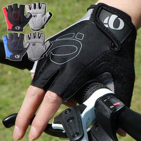 Half Cycling Gloves Anti-Slip Mountain Bike Gloves for Men Breathable Foam Padded Biking Gloves Shock Absorbing MTB Bicycle Gloves