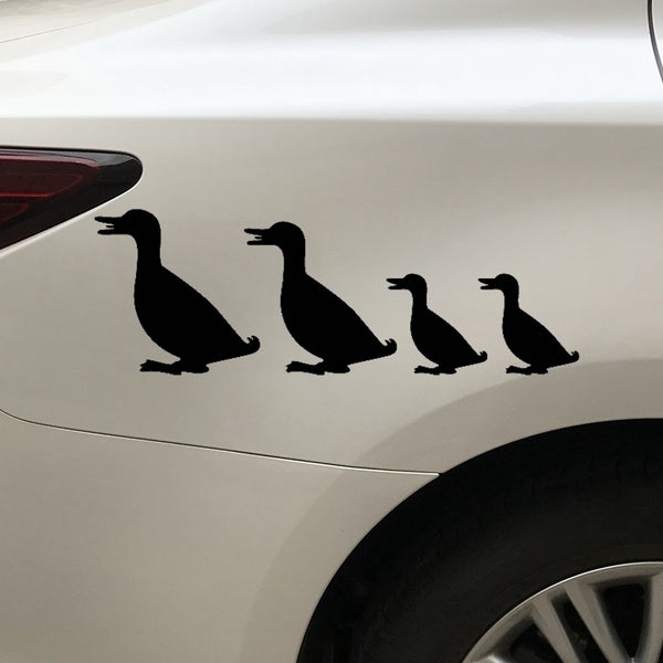 7cm*20cm Cartoon Animal Duck Family Vinyl Car Sticker Car Bumper Window Decal Car Accessories