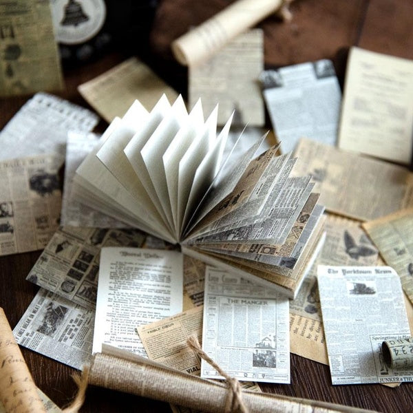 80Pcs Vintage Craft Paper Journal Decoration Paper Scrapbooking DIY Album Material Stationery