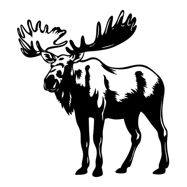 2pcs, Moose Animal Forest Night Reflective Wall Home Decoration Stickers Vinyl Decal Car Stickers