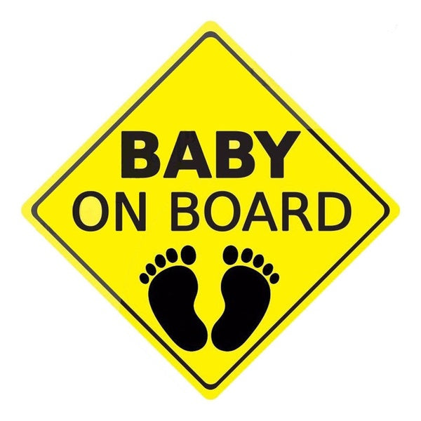 14CMX14CM BABY ON BOARD Warning Signs Car Stickers Motorcycle Decals