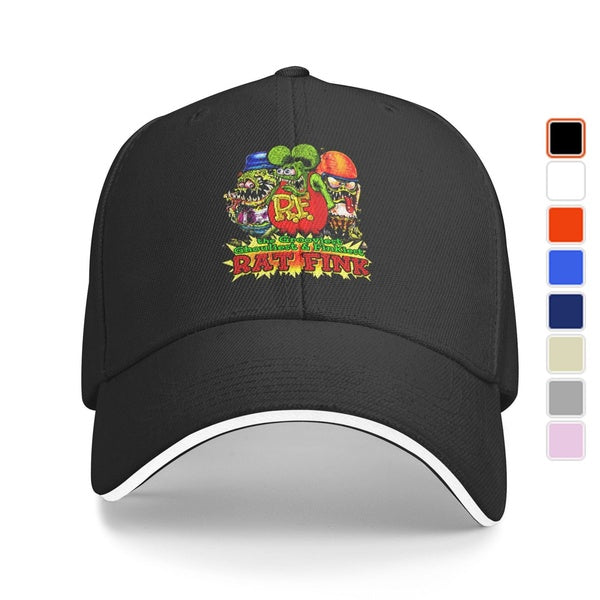 Chapeaux de golf d'été frais imprimés de Rat Fink, casquette de baseball d'ombrage de soleil de mode, casquette de sports de plein air toutes saisons