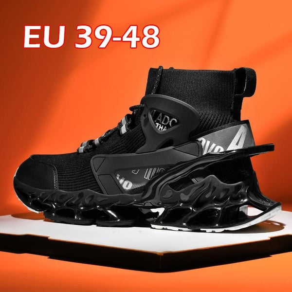Men's Fashion Blade Sneakers Shock-absorption Trail Running Shoes High Top Cool Sneakers Tennis Shoes for Youth Teens Size 39-48