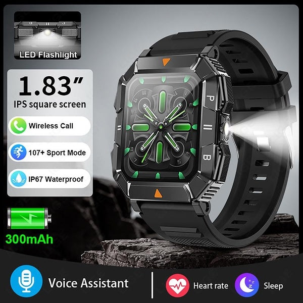 LIGE 300 mAh batterie Smartwatch hommes montres intelligentes IP67 étanche Bluetooth appel moniteur de santé 100 + mode sport montre pression artérie