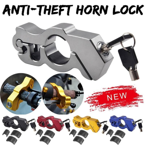 1 Set Universal Motorcycle Scooter Handlebar Grip Brake Lever Security Lock Anti Theft Lock Pull Rod Motorcycle Accessories
